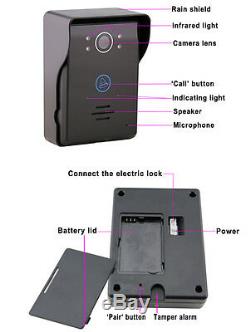 7 Wireless Video Doorbell Intercom Door Phone IR Night Vision Camera
