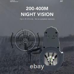 850nm Digital Night Vision Monocular 7X Infrared Scope Cross Cursor 200-400m