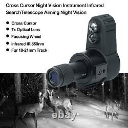 850nm Digital Night Vision Monocular 7X Infrared Scope Cross Cursor 200-400m