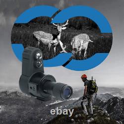 850nm Digital Night Vision Monocular 7X Infrared Scope Cross Cursor 200-400m