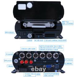 8CH GPS WIFI 4G AHD HDD MDVR Car DVR Video Recorder Kit 10 Monitor 1080P Camera