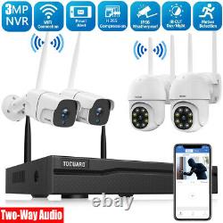 8CH NVR WiFi Security Camera System Wireless 3MP CCTV Outdoor Cam IR NightVision