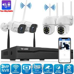 8CH NVR WiFi Security Camera System Wireless 3MP CCTV Outdoor Cam IR NightVision