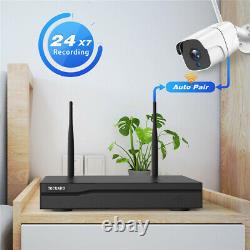 8CH NVR Wireless IP Cam CCTV 1080P Outdoor Surveillance Security Camera System