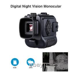 8GB 5X Digital Infrared Night Vision Monocular Auto IR Wild Scouting Riflescope