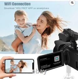 8K 64MP Video Camera Camcorder, 18X Digital Zoom IR Night Vision Vlogging Camera