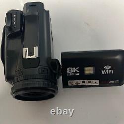 8K 64MP Video Camera Camcorder, 18X Digital Zoom IR Night Vision Vlogging Camera
