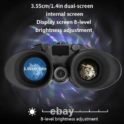 8X Zoom 4K 3D Head Mount Night Vision Goggles Infrared Digital Binoculars 64GB