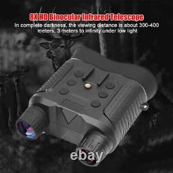 8X Zoom IR Night Vision Binoculars Head Mount 850nm Digital Hunting Goggles