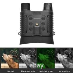 8X Zoom IR Night Vision Binoculars Head Mount 850nm Digital Hunting Goggles