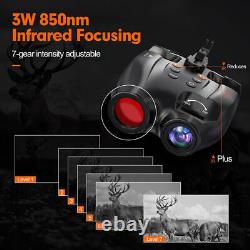 8X Zoom Night Vision Binoculars for Hunting Infrared Digital Head Mount Goggles