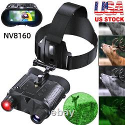 8X zoom Night Vision Binoculars for Hunting Infrared Digital Head Mount Goggles