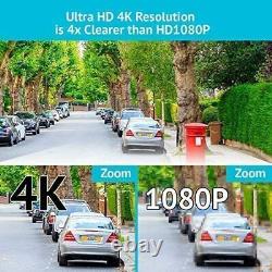 8 CH DVR Security System CCTV 4x Ultra HD 4K 8.3MP H. 265 Bullet Camera Outdoor