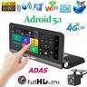 8in 3g/4g Hd 1080p Car Dvr Dash Camera Gps Dual Lens Android 5.1 Video Recorder
