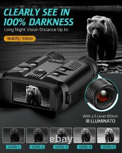 ACTBOT Night Vision 8x Digital Zoom Binoculars 1080p FHD Darkness Navigation 32G