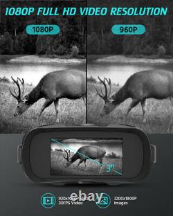 ACTBOT Night Vision 8x Digital Zoom Binoculars for Darkness Navigation Hunting