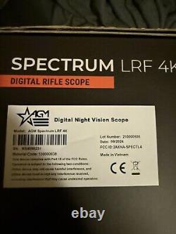 AGM Global Vision Spectrum LRF 4K Digital Day & Night Vision Rifle Scope with