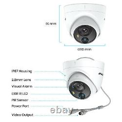 ANNKE 4pcs 5MP Dome Ultra HD Secuirty Camera Outdoor Indoor PIR Night Vision 2.8