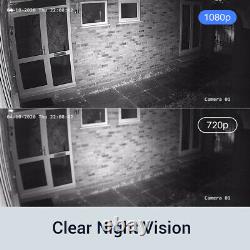 ANNKE 8CH 5MP Lite DVR 1080P Outdoor CCTV Security Camera System IR Night Vision
