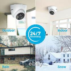 ANNKE 8CH H. 265+ DVR 5MP Security IP67 Dome Camera Home Night Vision System US