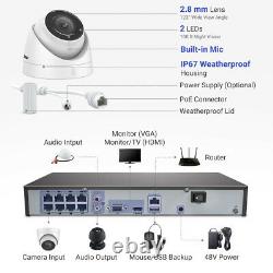 ANNKE 8MP 8CH NVR HD 4K Audio POE Security Camera System IP Network Onvif H. 265+