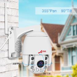 ANRAN 5MP Home Security Camera System Wireless Pan/Tilt CCTV 2Way Audio Outdoor