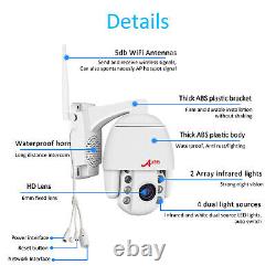 ANRAN 5MP Home Security Camera System Wireless Pan/Tilt CCTV 2Way Audio Outdoor