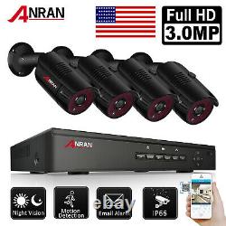 ANRAN CCTV PoE Home Security Camera System 4CH NVR 3MP PoE IPC Community Safety