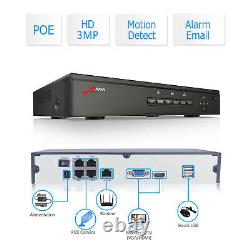 ANRAN CCTV PoE Home Security Camera System 4CH NVR 3MP PoE IPC Community Safety