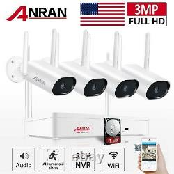 ANRAN Home Security Camera System Wireless 3MP 8CH Outdoor 1TB Hard Drive Audio