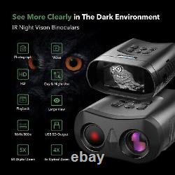 APEXEL 15x 3''Screen NightVision Goggles Binoculars IR Vision for HuntingCamping