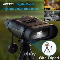 APEXEL HD BAK4 Night Vision Binoculars Infrared Digital 1080P Hunting Tourism