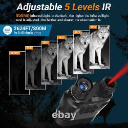 APEXEL Video Digital 12X Zoom HD Night Vision Infrared Binoculars 800m IR Camera
