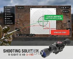 ATN 3-14x Digital Night Vision Rifle Scope Tactical Hunting Video Range Finder