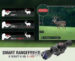 ATN 3-14x Digital Night Vision Rifle Scope Tactical Hunting Video Range Finder