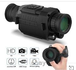 Acpotel Night Vision Monocular 5x Optical, 8x Digital Zoom HD with Custom Case
