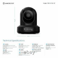 Amcrest 1080P ProHD Black IP Security Surveillance HD Camera Wireless 3-Pack