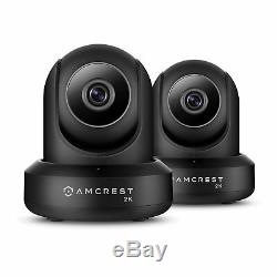 Amcrest 2-Pack IP3M-941B UltraHD 2K 3MP 90°WiFi Video Monitor Security Dual Band