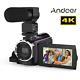Andoer 1080p 48mp Wifi Ir Night Vision 16x Zoom Digital Video Camera +microphone