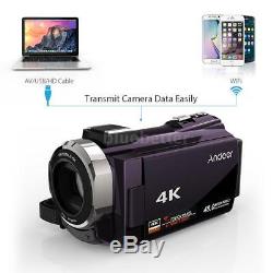 Andoer 1080P 48MP WiFi IR Night Vision 16X Zoom Digital Video Camera +Microphone