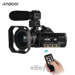 Andoer 4K UHD 24MP Digital Camera Camcorder Recorder 30X Zoom WiFi Touchscreen