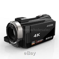 Andoer WiFi 4K HD 1080P 48MP 16X ZOOM 3 LCD Digital Video Camera Camcorder DV