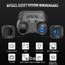 Apexel Night Vision Binoculars 1080p Full HD for Complete Darkness-Digital