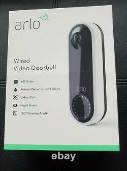 Arlo Smart Wi-Fi Video Doorbell Wired Night Vision HD Motion Detection IN HAND