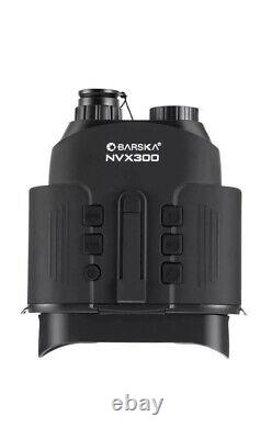 BARSKA Night Vision Nvx300 Infrared Illuminator Digital Binoculars, Black, Mo