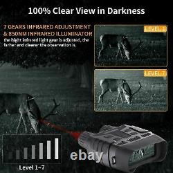 BNISE Digital Night Vision Binoculars for Adults Day and Night Use Infrared Hi