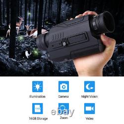 BOBLOV 16GB 5X Digital 150Yards Night Vision Distance in Complete Dark Monocular
