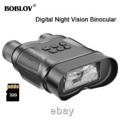 BOBLOV 2.3 LED Digital 32GB 4X Zoom Infrared Night Vision Binocular for Hunting