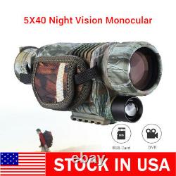 BOBLOV 5x40 Digital Infrared Night Vision Monocular Camera Camcorder with 8GB 3D