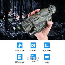 BOBLOV 5x40 Digital Infrared Night Vision Monocular Camera Camcorder with 8G 3DD